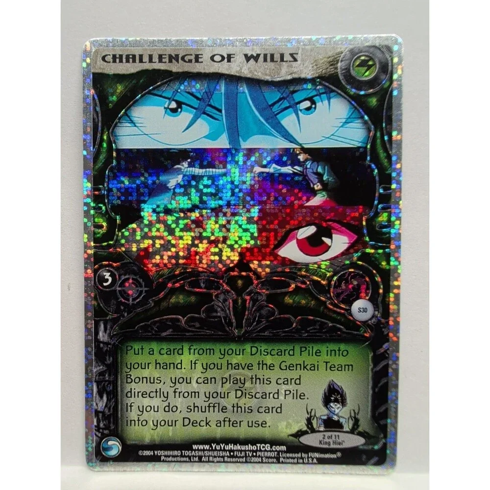 YuYu Hakusho TCG Challenge of Wills S30 (King Hiei Promo #2/11) Secret Rare Foil